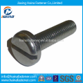 China Alibaba Supplier DIN85 Pan Head Black Slotted Machine Screws